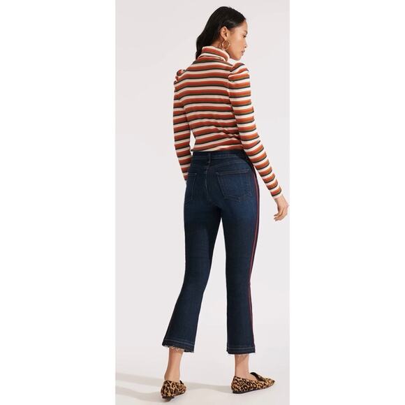 Veronica Beard Carolyn Baby Boot Side Stripe Jeans Women’s 24 - Picture 5 of 12